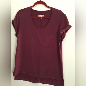 Rag & Bone M Burgundy top